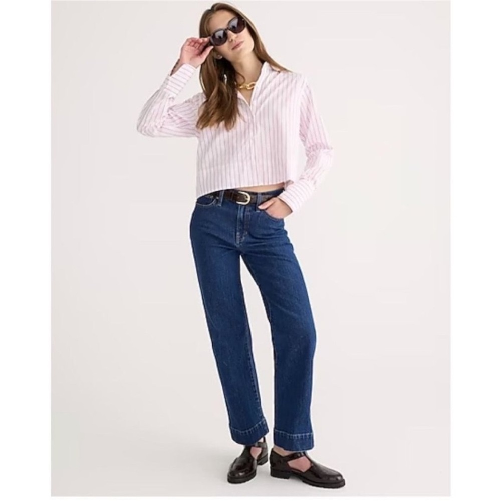 Jcrew slim wide leg jeans 27
